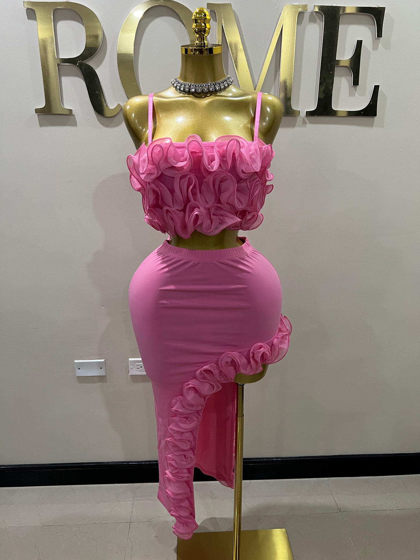 Bloom Skirt Set (Pink)