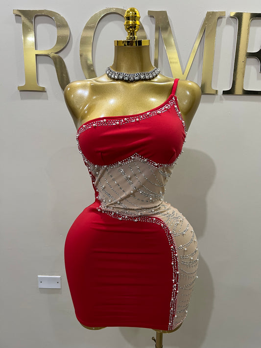 Heart’s Desire Short Dress (Red)