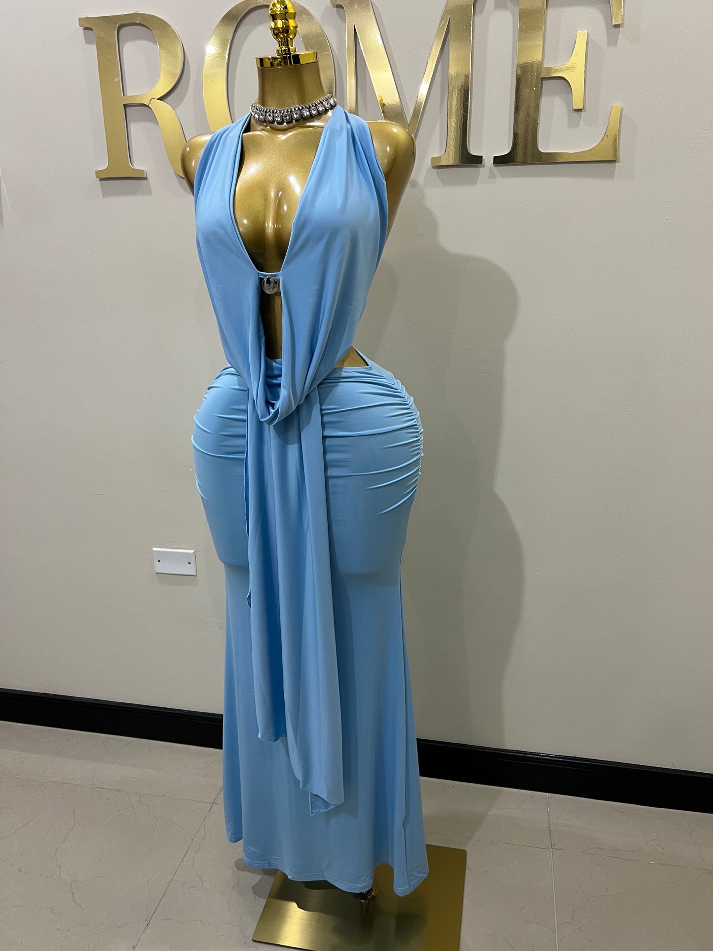 Astra Skirt Set (Blue)