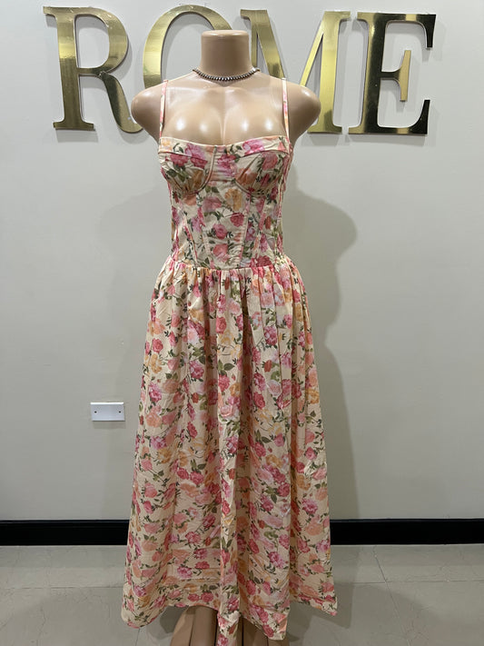 Princess Diana Floral Laced Garden Dress