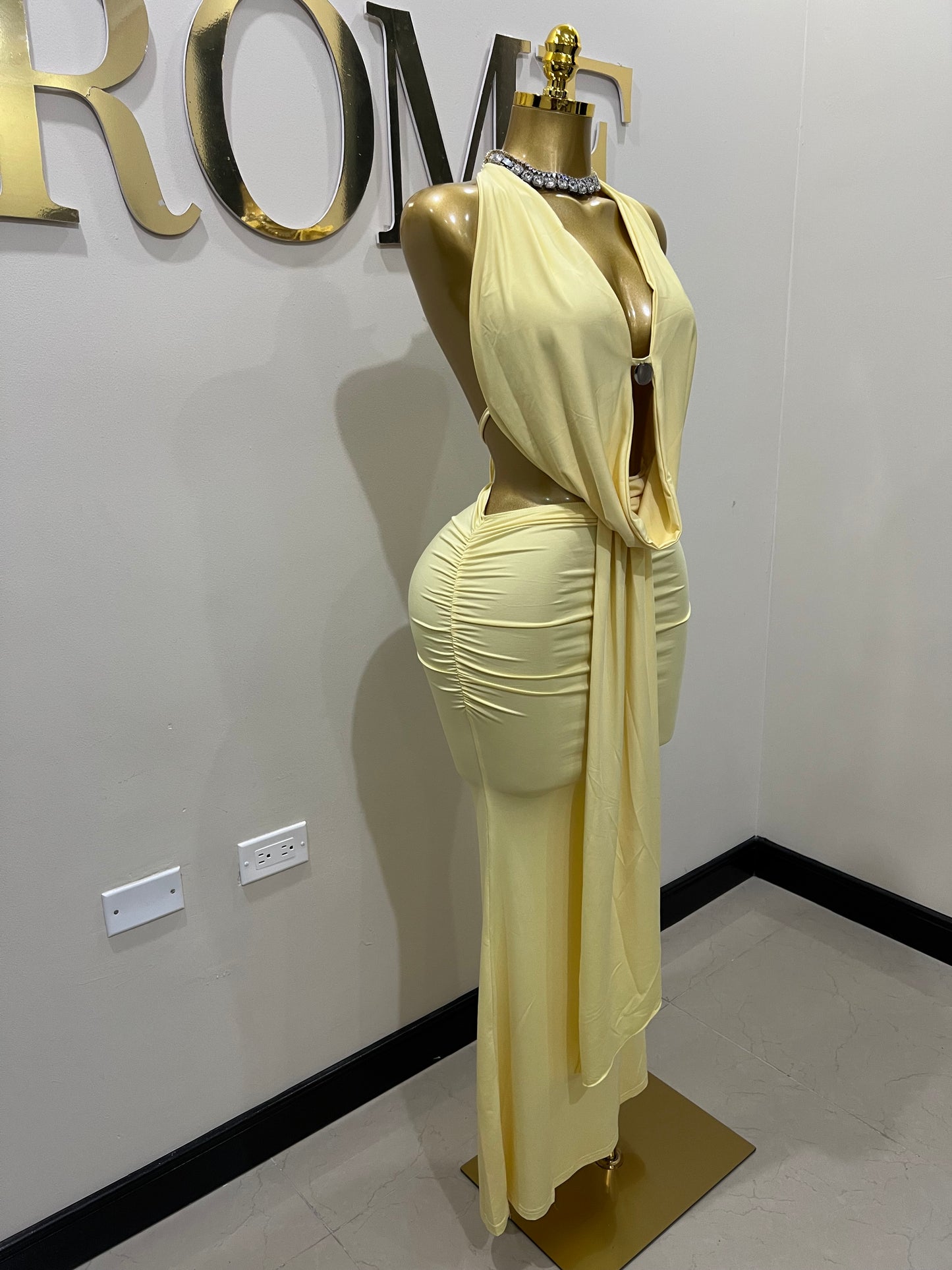 Astra Skirt Set (Yellow)