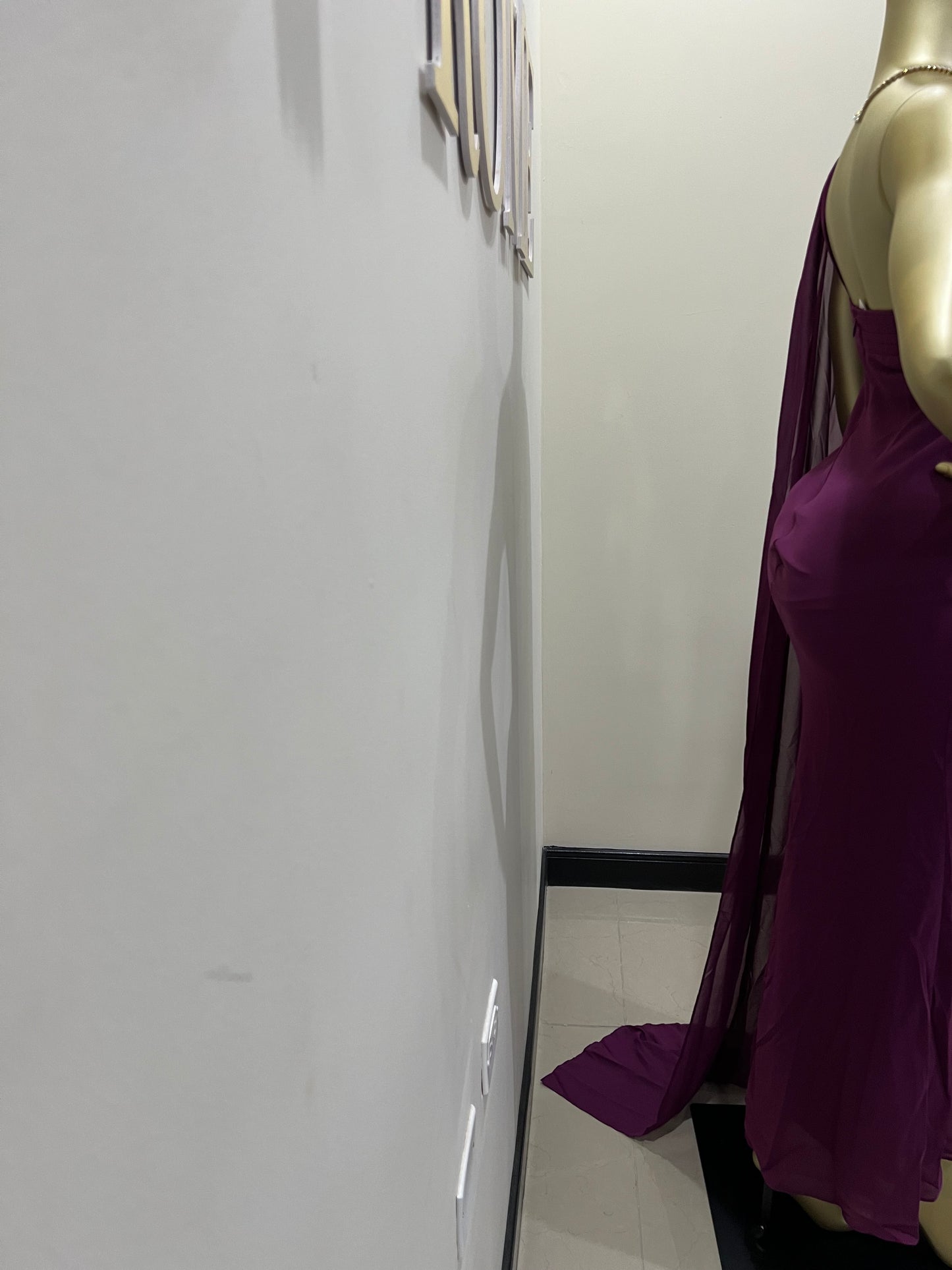Isabella Chiffon Dress (Purple)