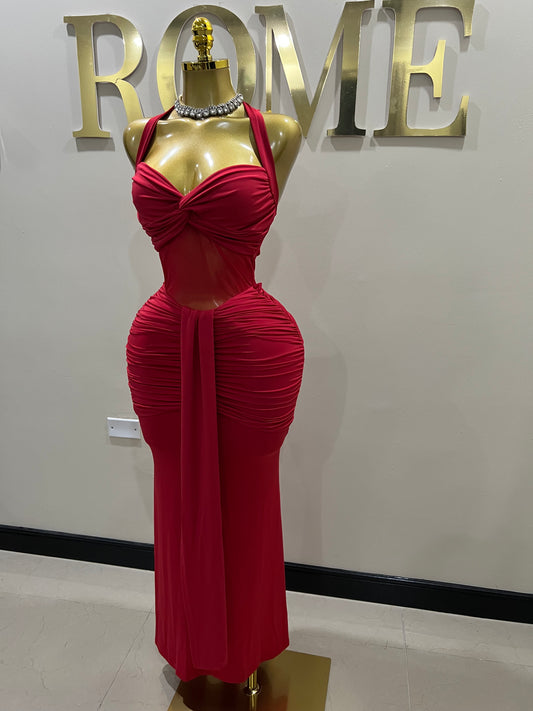 Sweetheart Nara Dress (Red)