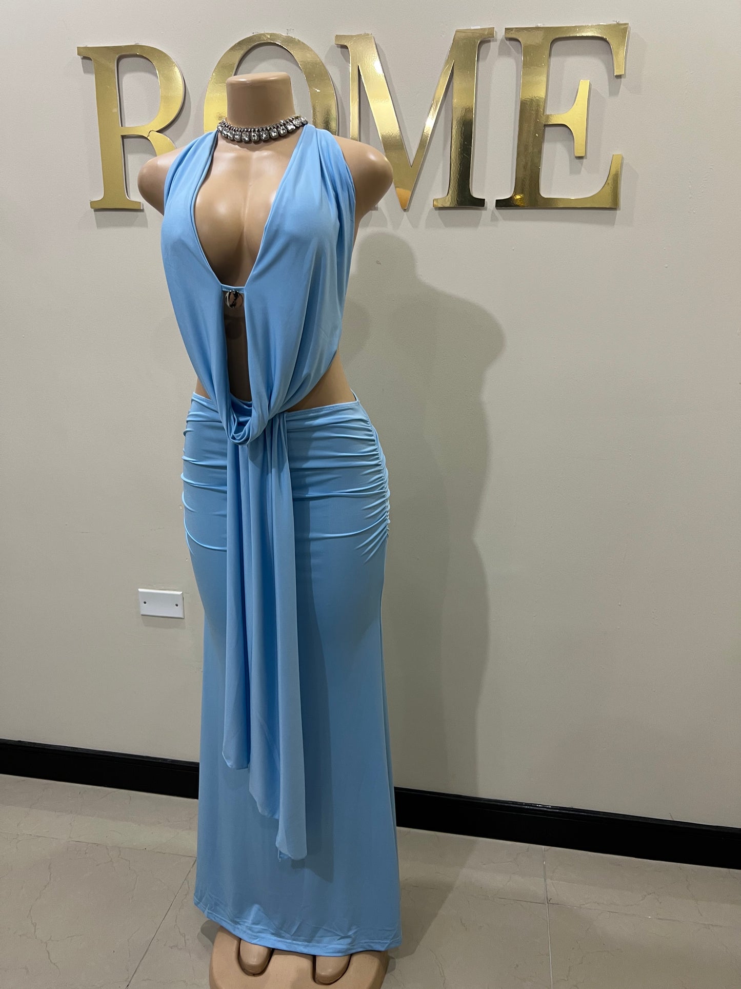 Astra Skirt Set (Blue)