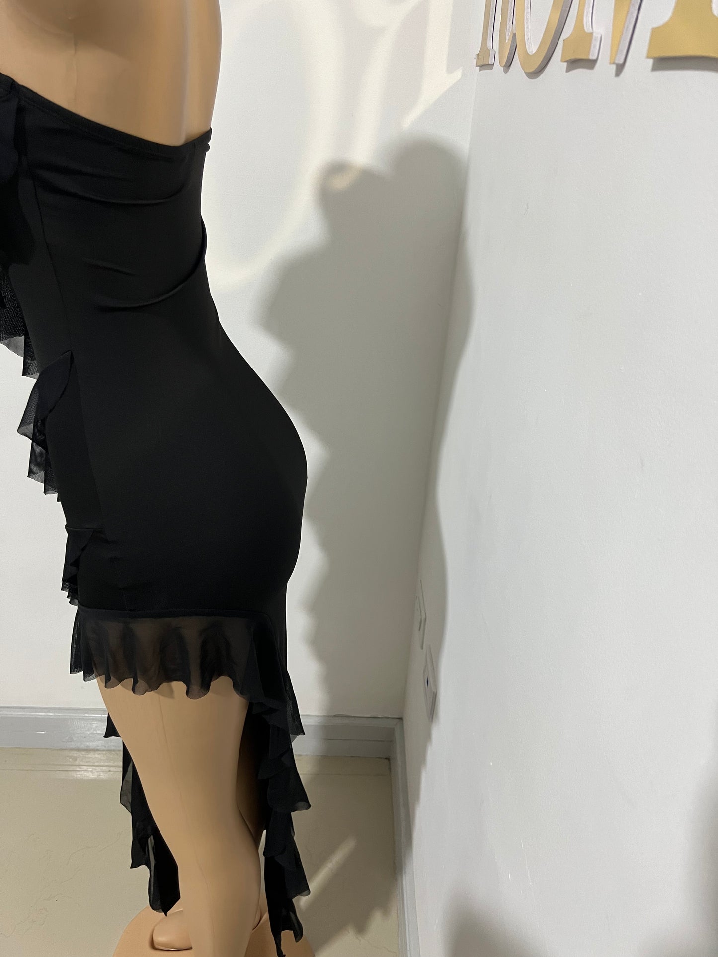 Chelsea Ruffle Dress (Black)