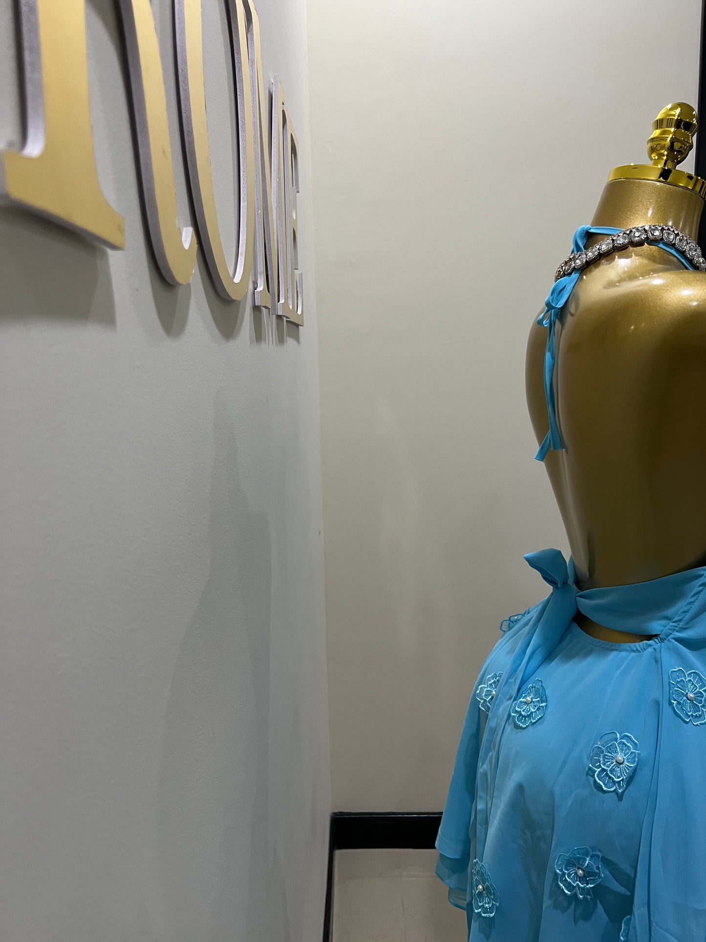 Rumi Petal Dress (Blue)