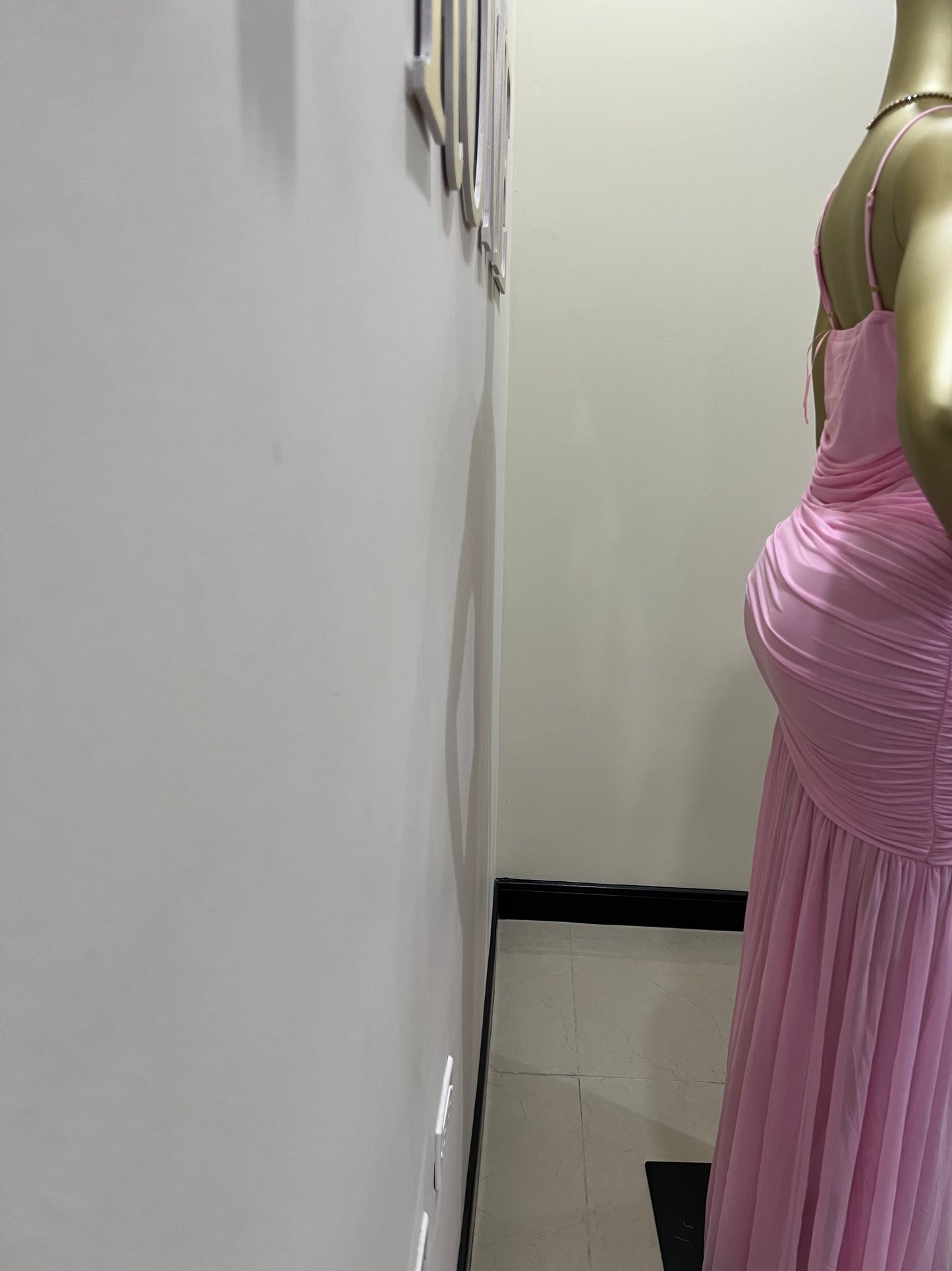 Michelle Celine Strap Dress (Pink)