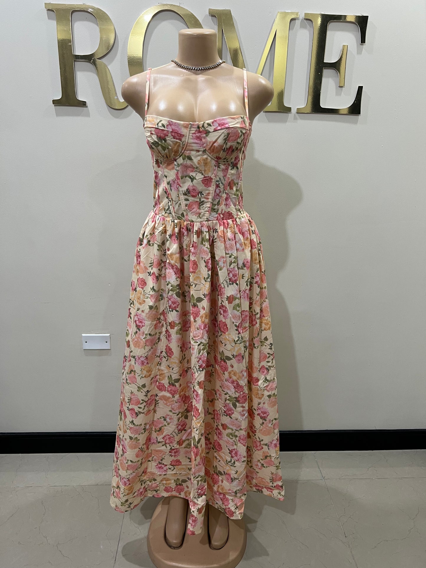 Princess Diana Floral Laced Garden Dress