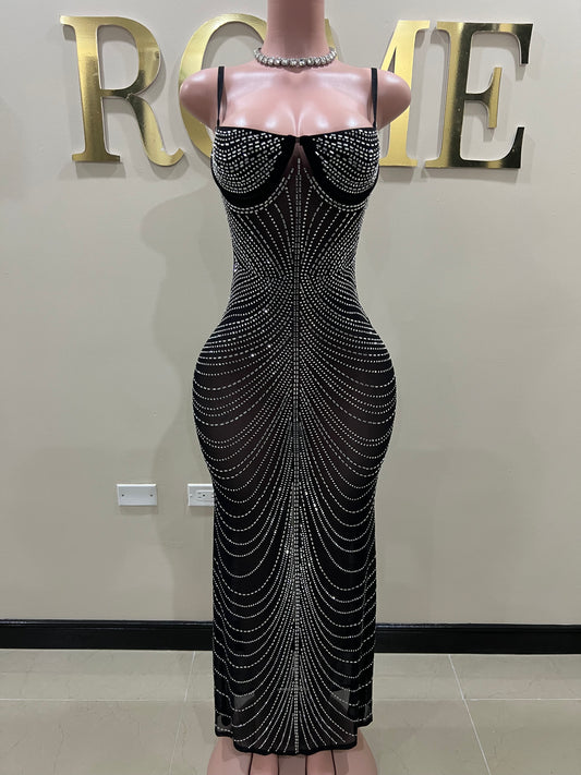 Gianna Medusa Dress (Black)