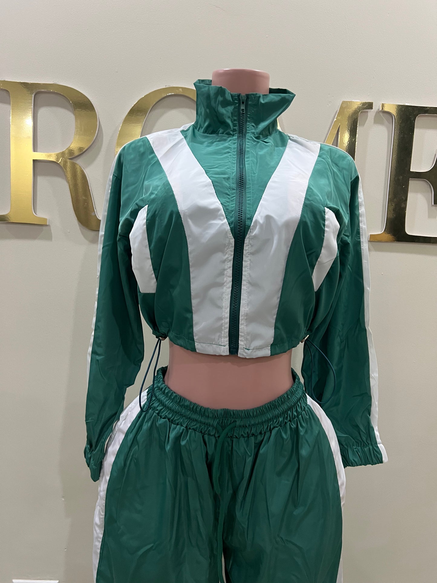 Brooklyn Tracksuit Pants Set (Green)