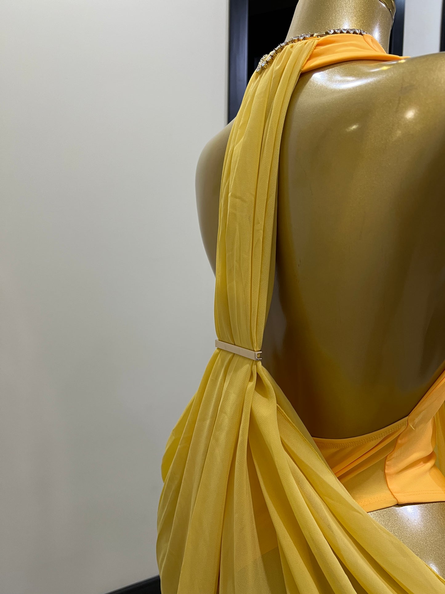 Asia Star Bodysuit Dress (Yellow)