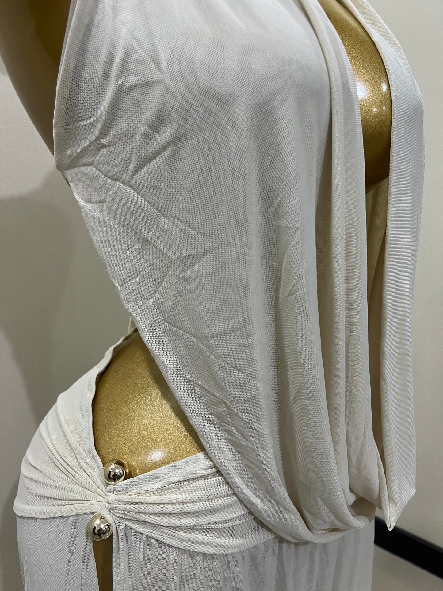 Astra Split Skirt Set (Cream)