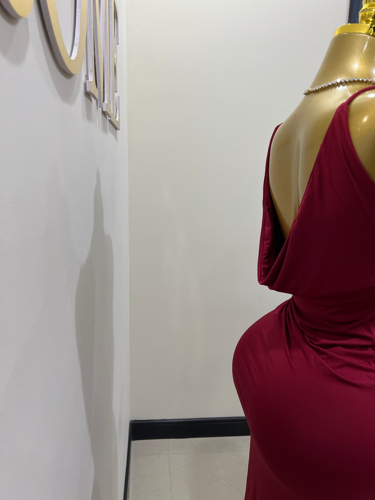Marlo Dress (Burgundy)