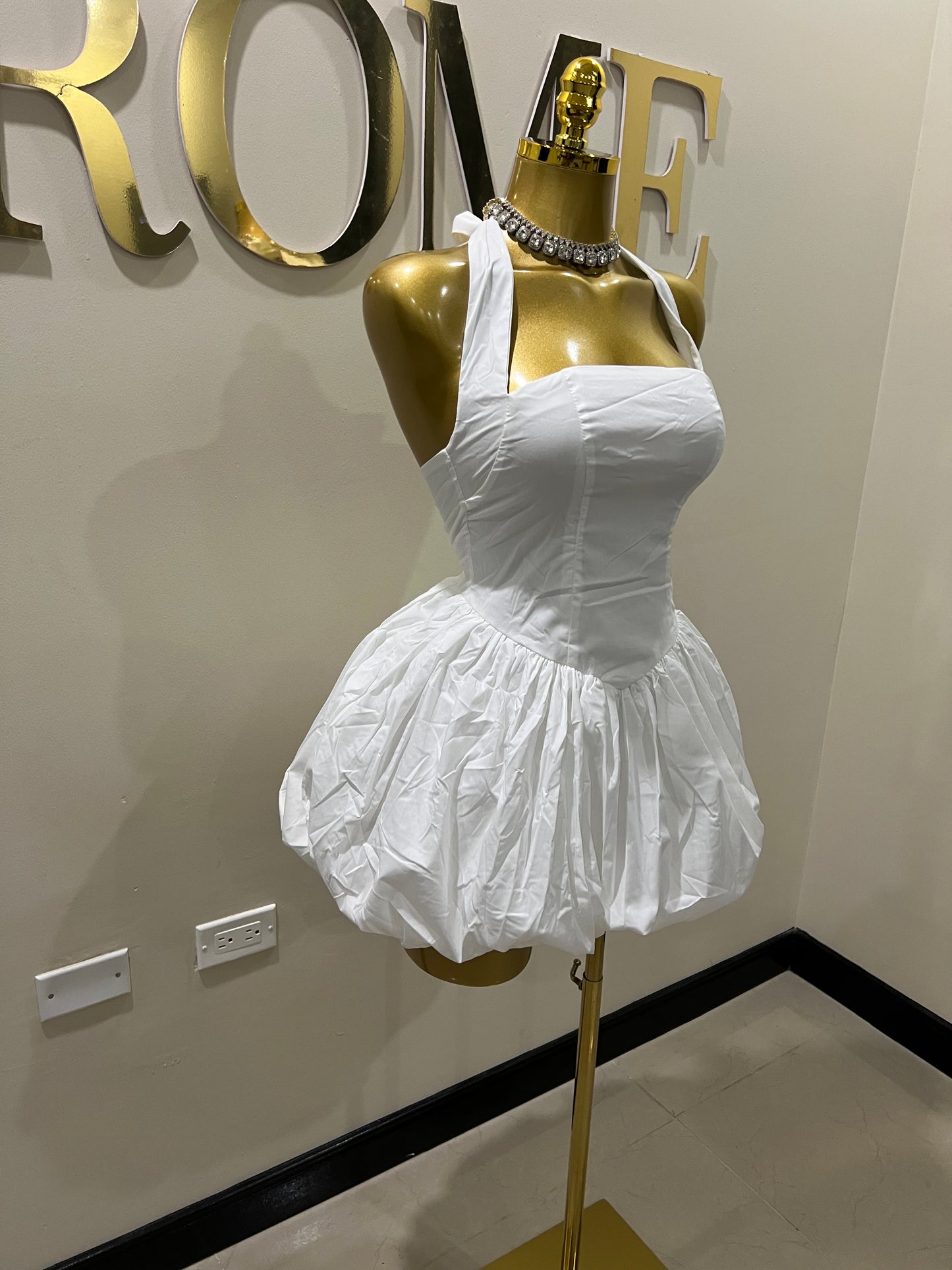 Diana Pumpkin Dress (White)