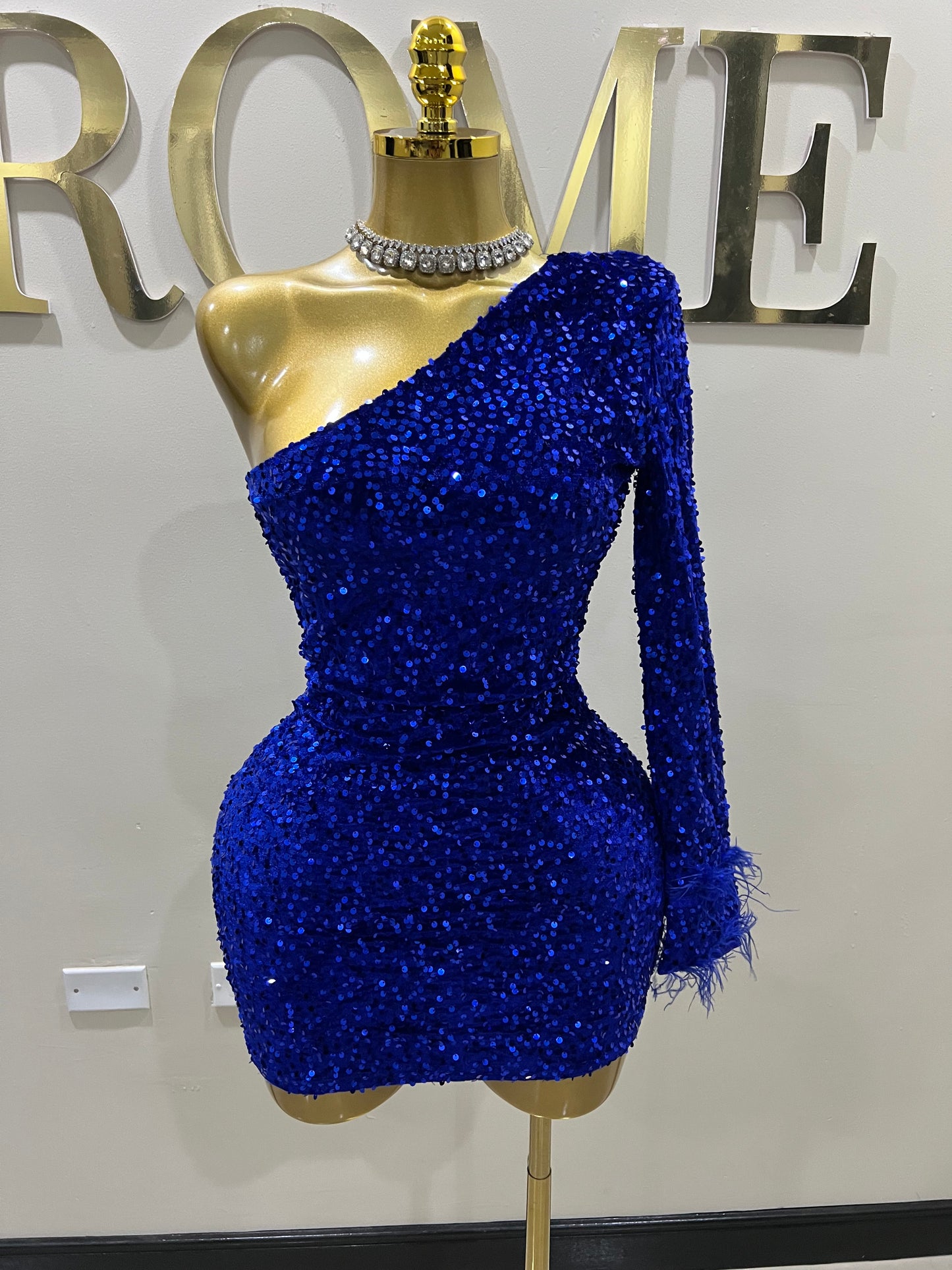 Holly Mini Dress (Blue)