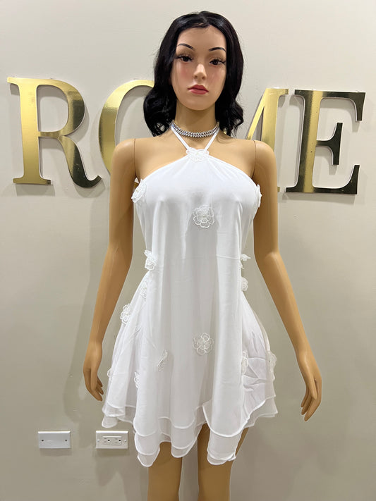 Rumi Petal Dress (White)