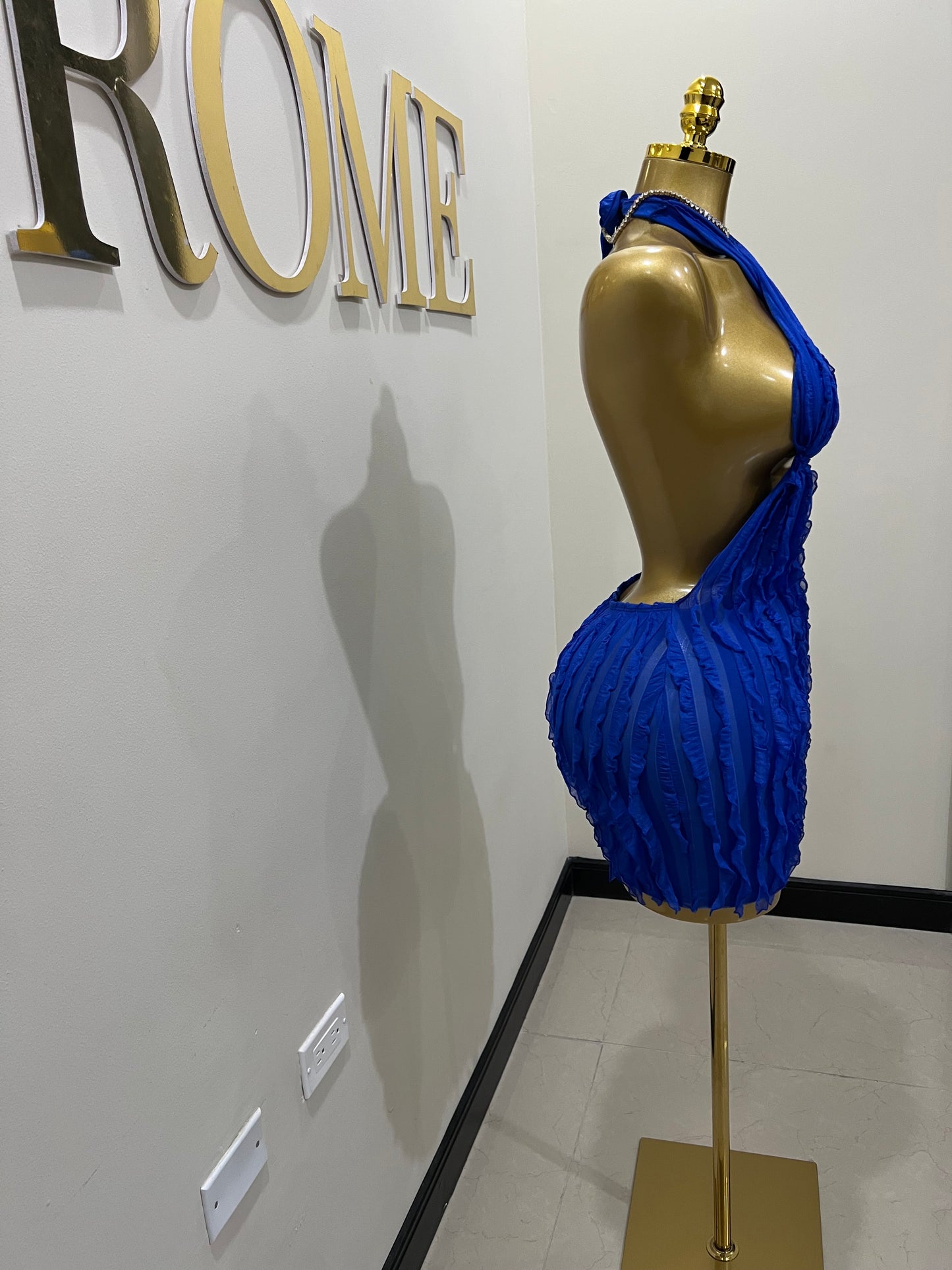 Lily Mini Dress (Blue)