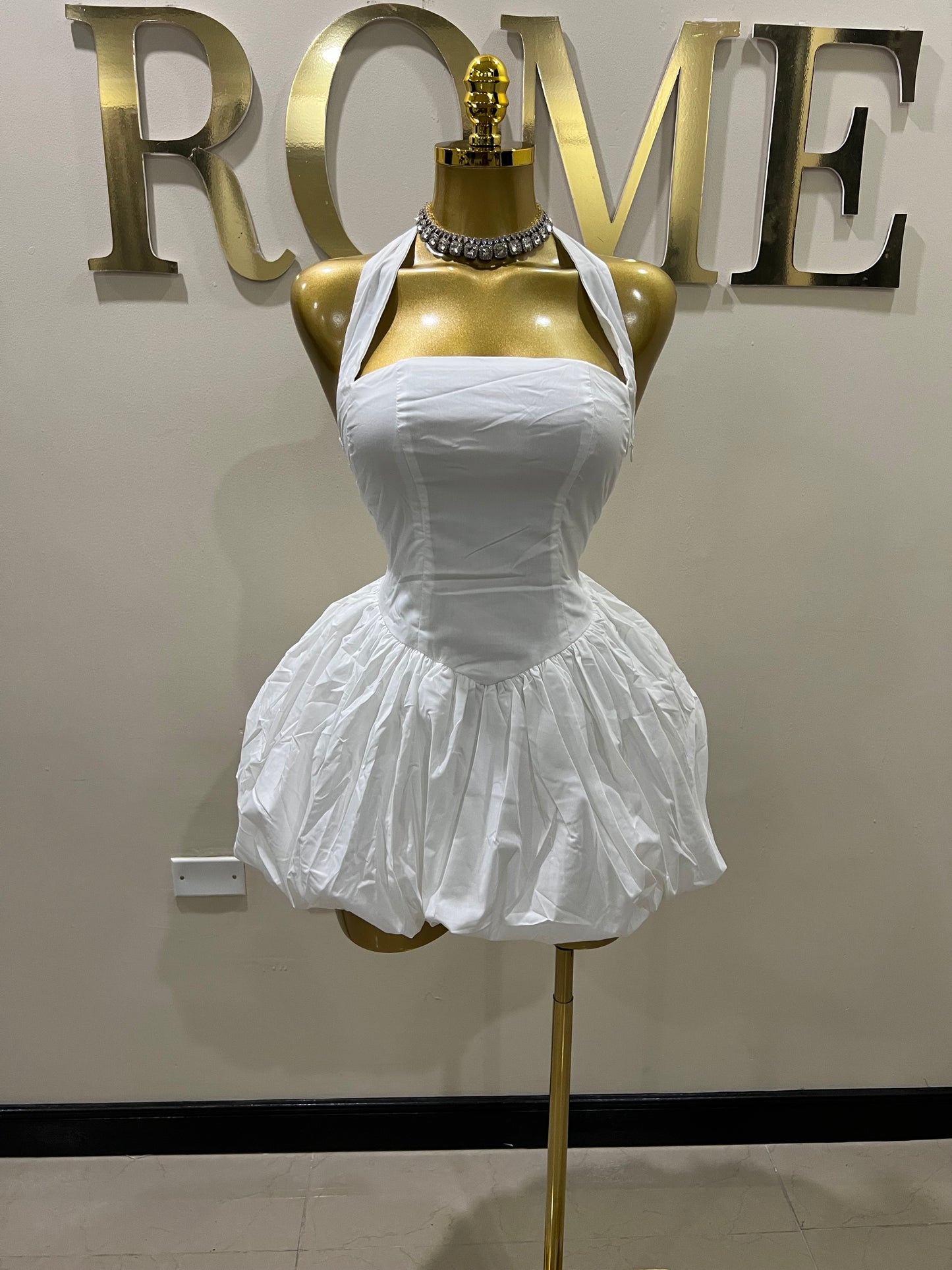 Diana Pumpkin Dress (White)