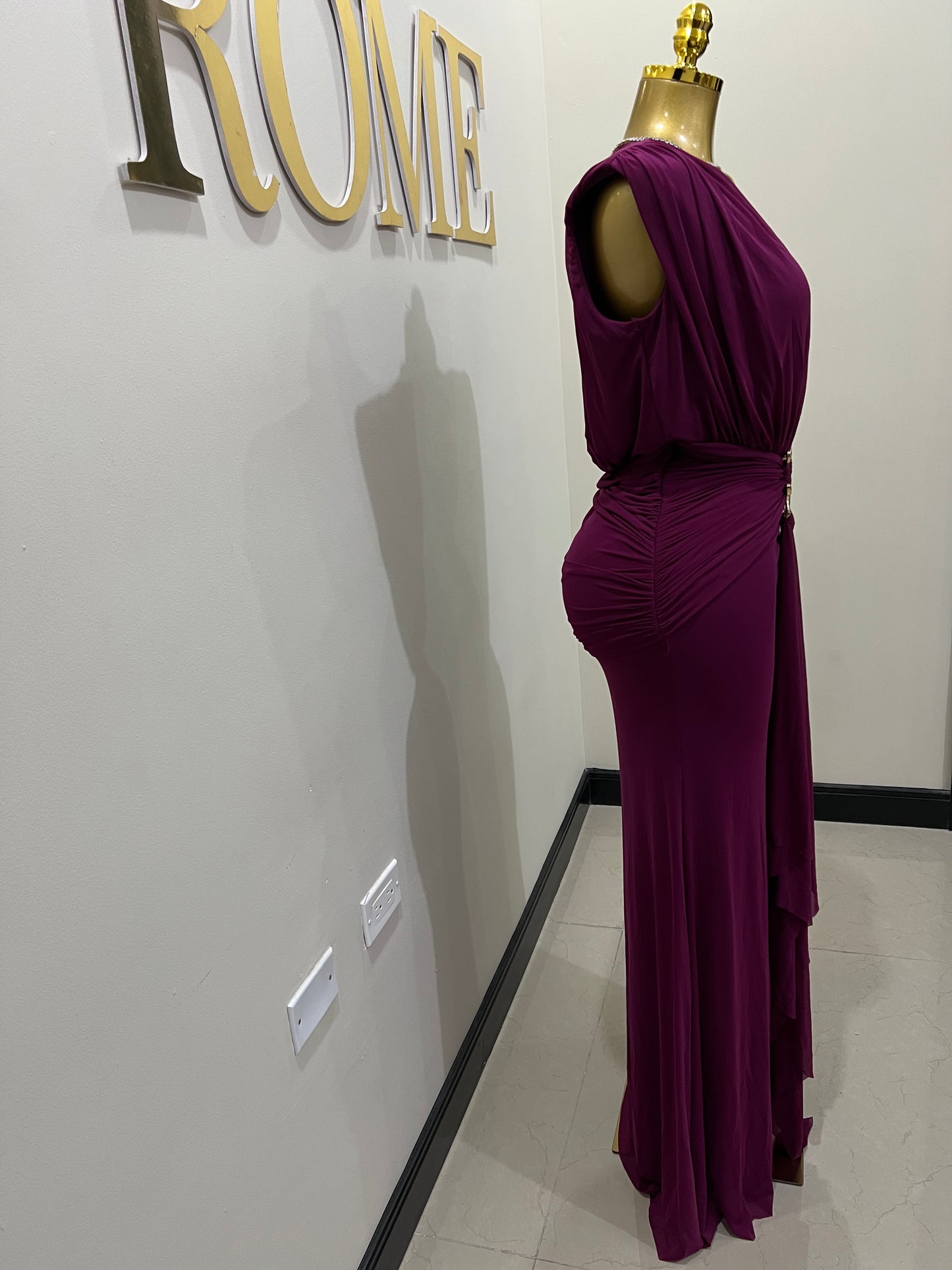 Michelle Snake Dress (Purple)