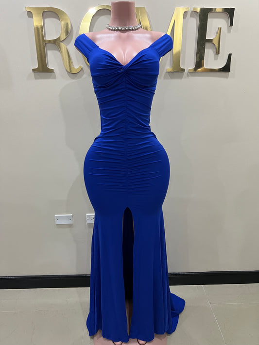 Kerry Elle Train Dress (Blue)