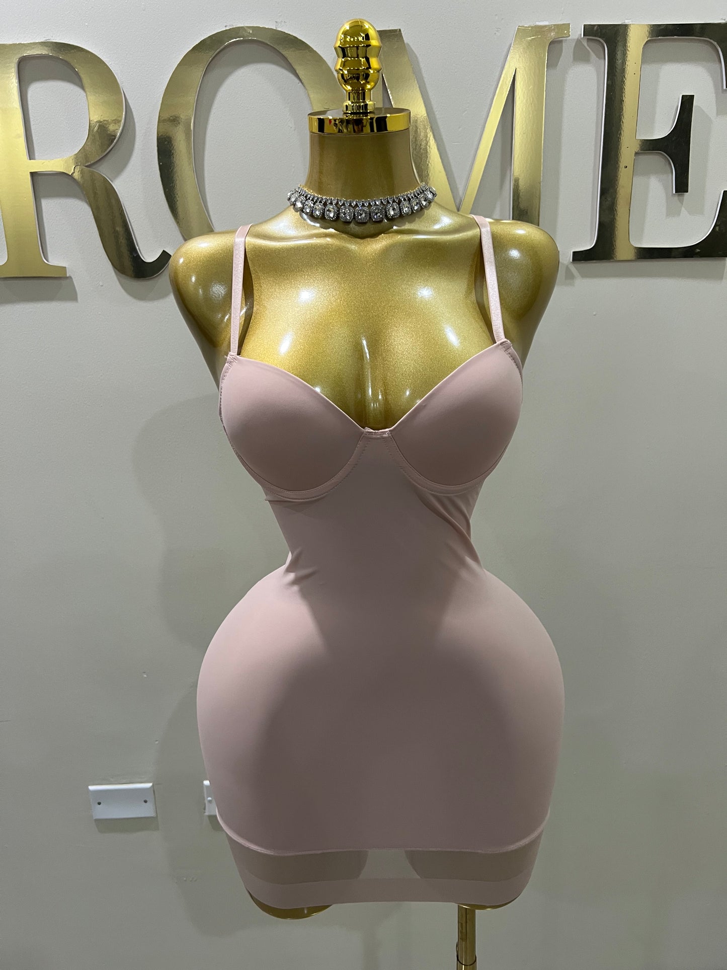 Shapewear Lingerie Dress (Dusty-Pink)