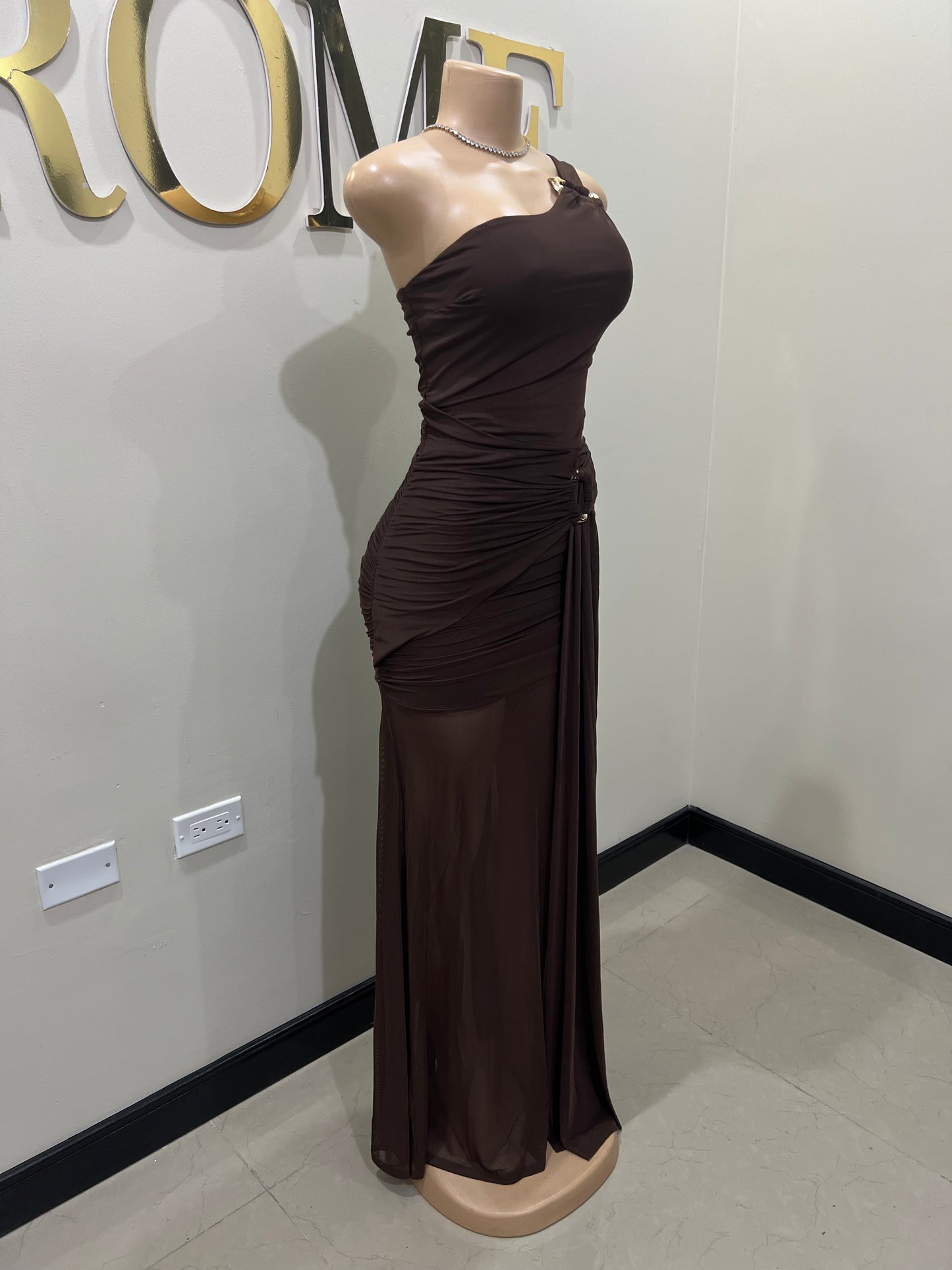 Celest Dress (Brown)