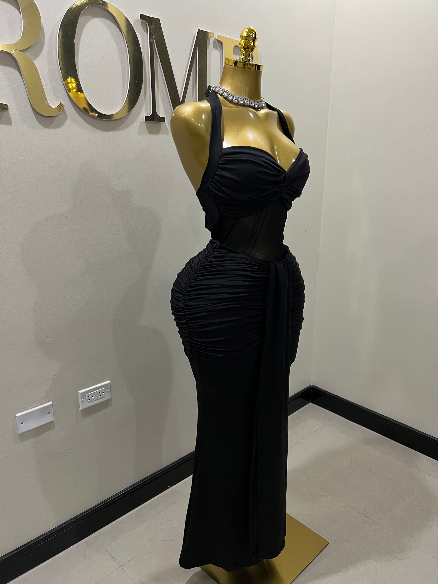 Sweetheart Nara Dress (Black)