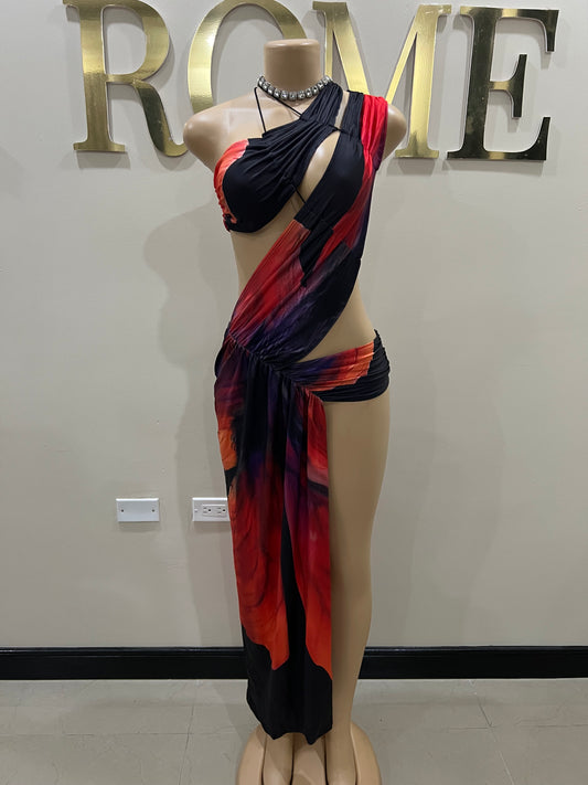 Amelia Giselle Dress (Abstract)