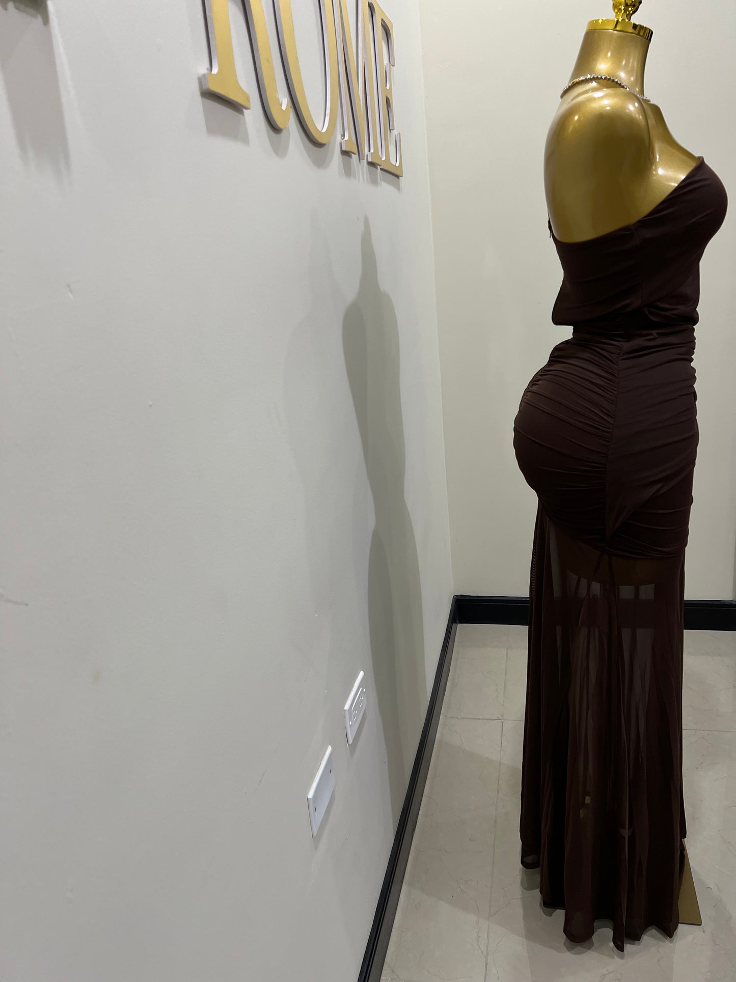 Celest Dress (Brown)