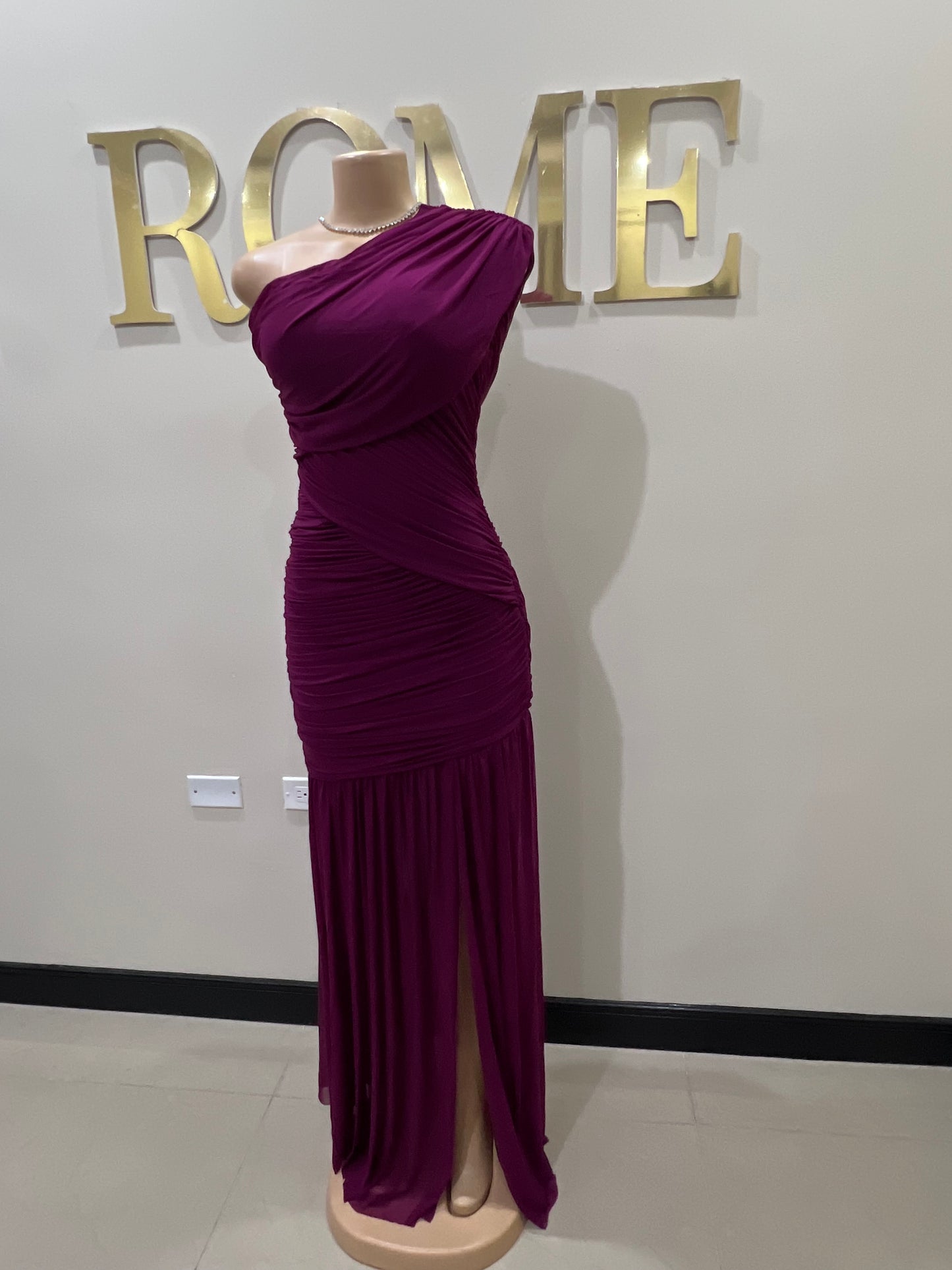 Michelle Aviv Split Dress (Bright Purple)