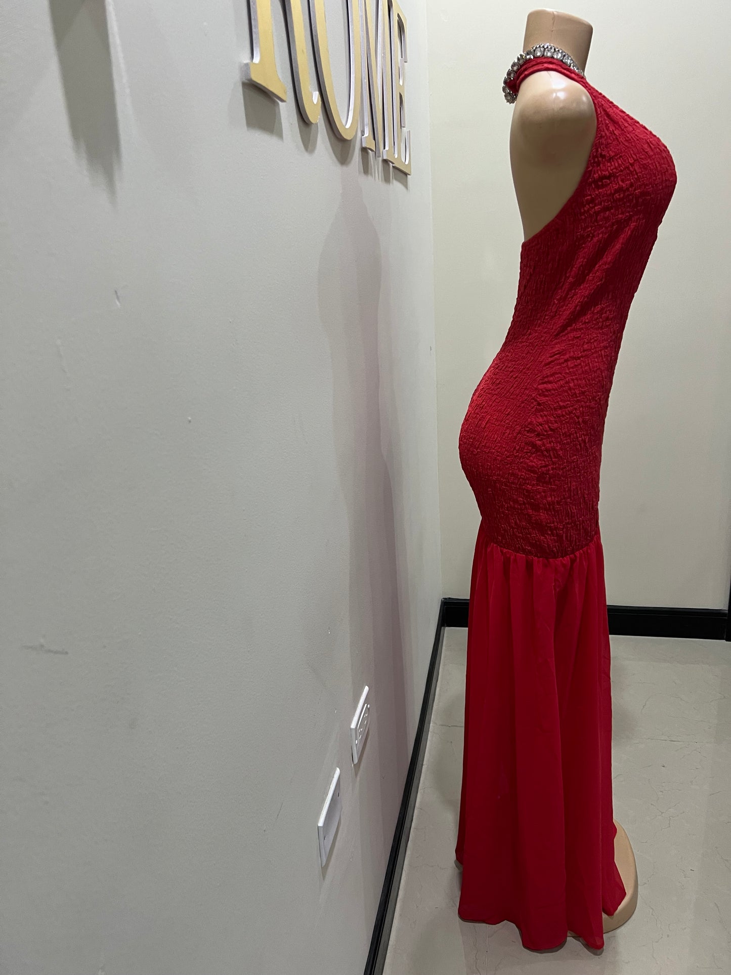 Athena Swirl Dress (Red)