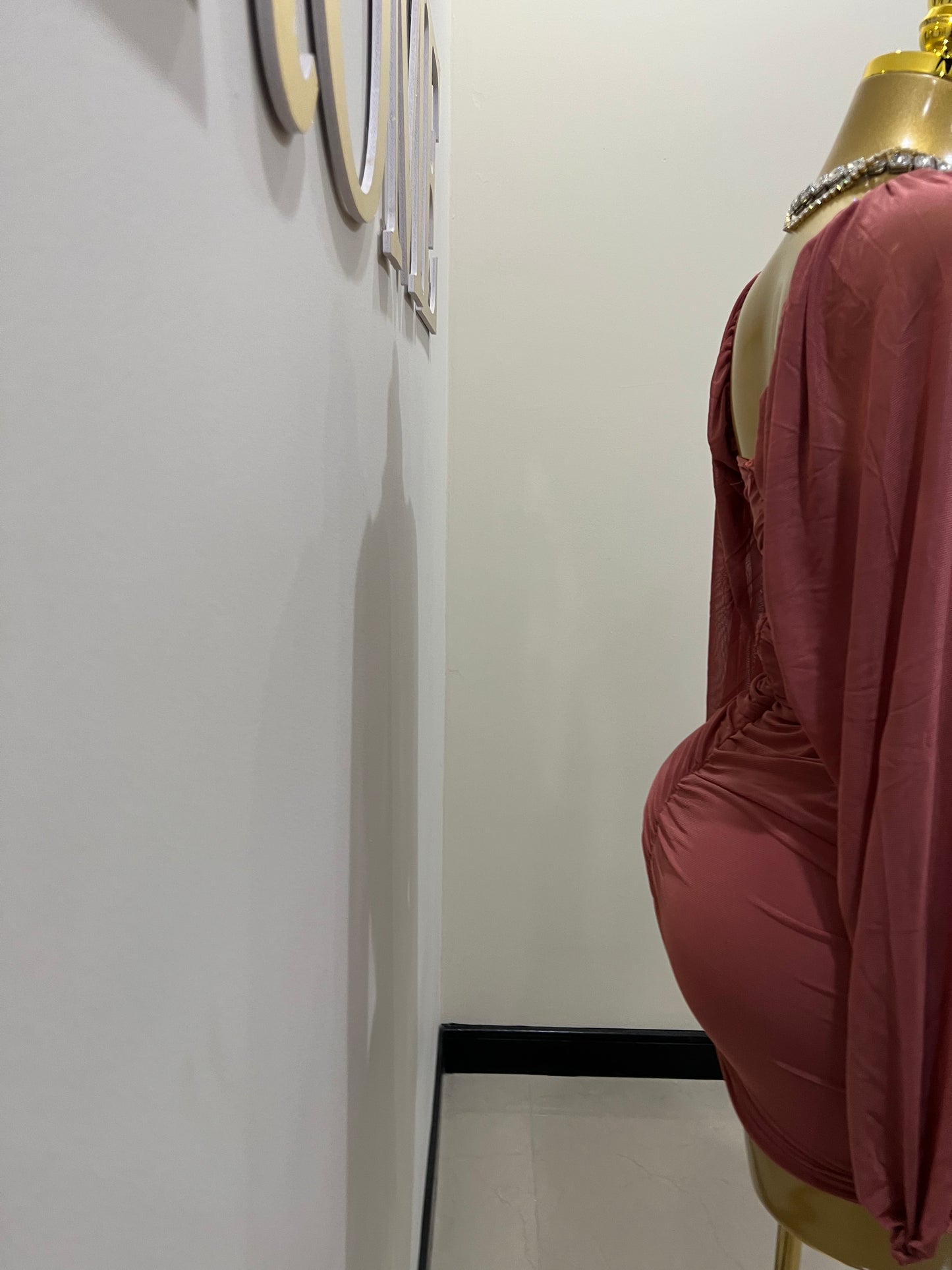 Aubrey Dress (Brick Red)