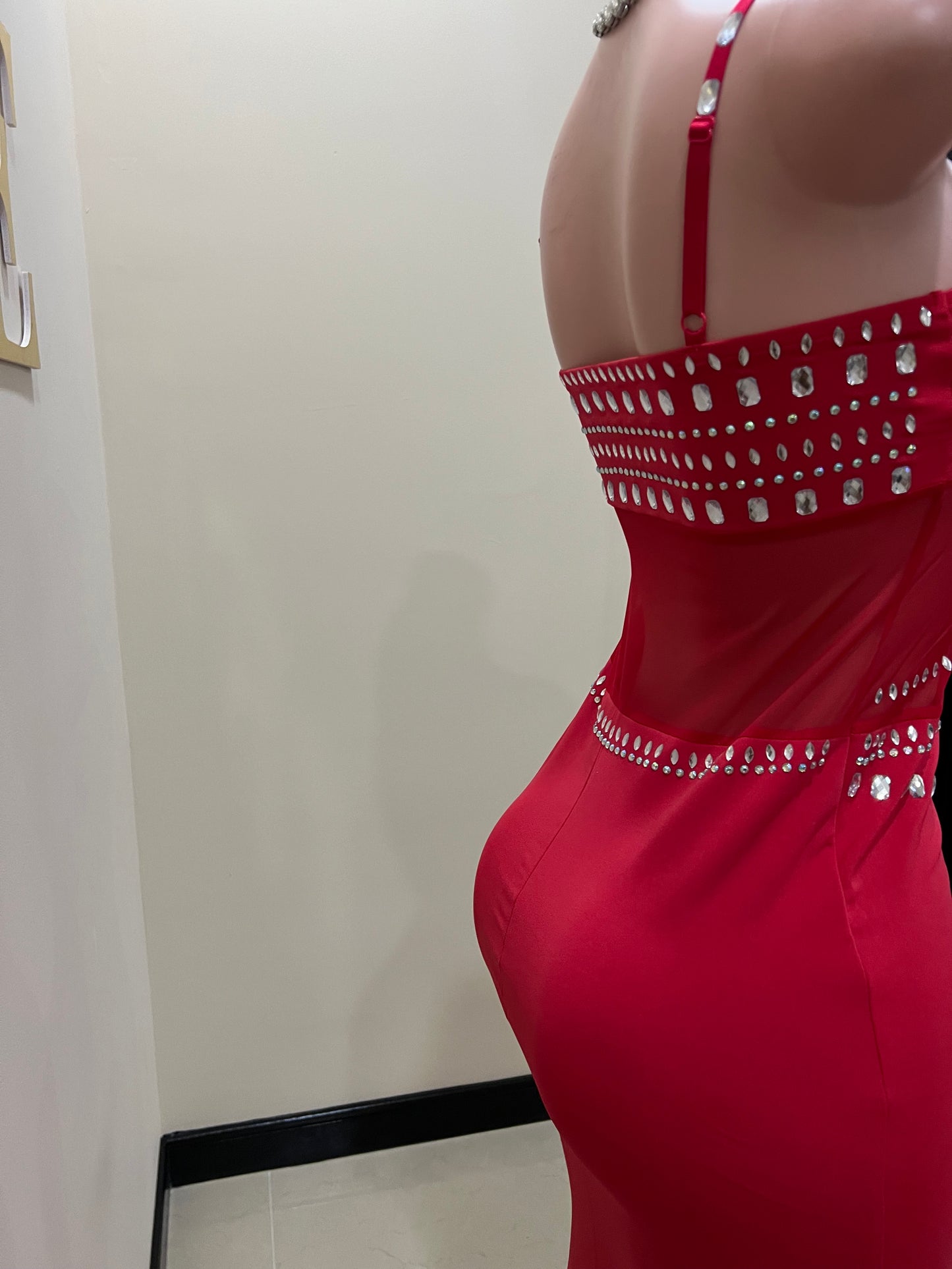 Blair Crystal Dress (Red)