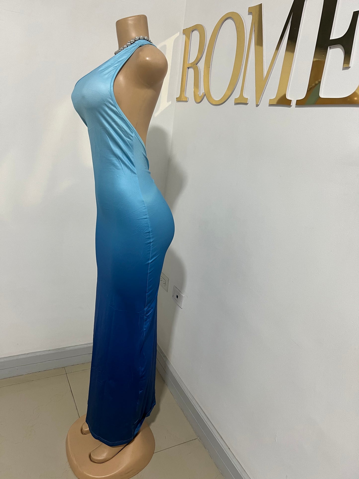 Toya Vibe Dress (Blue Gradient)