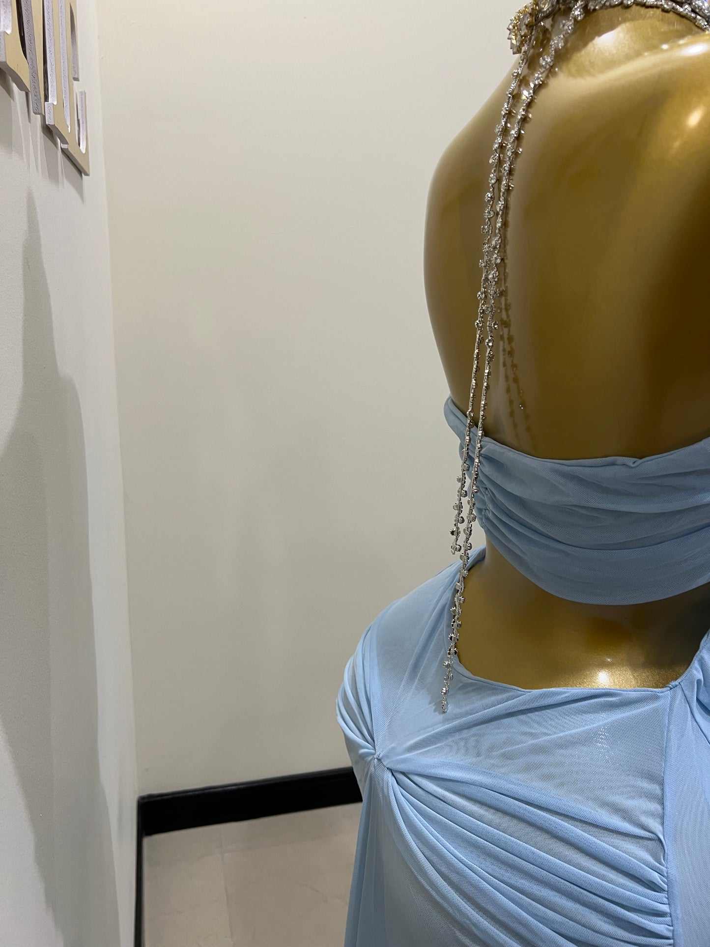 Kim Mesh Dress (Blue)