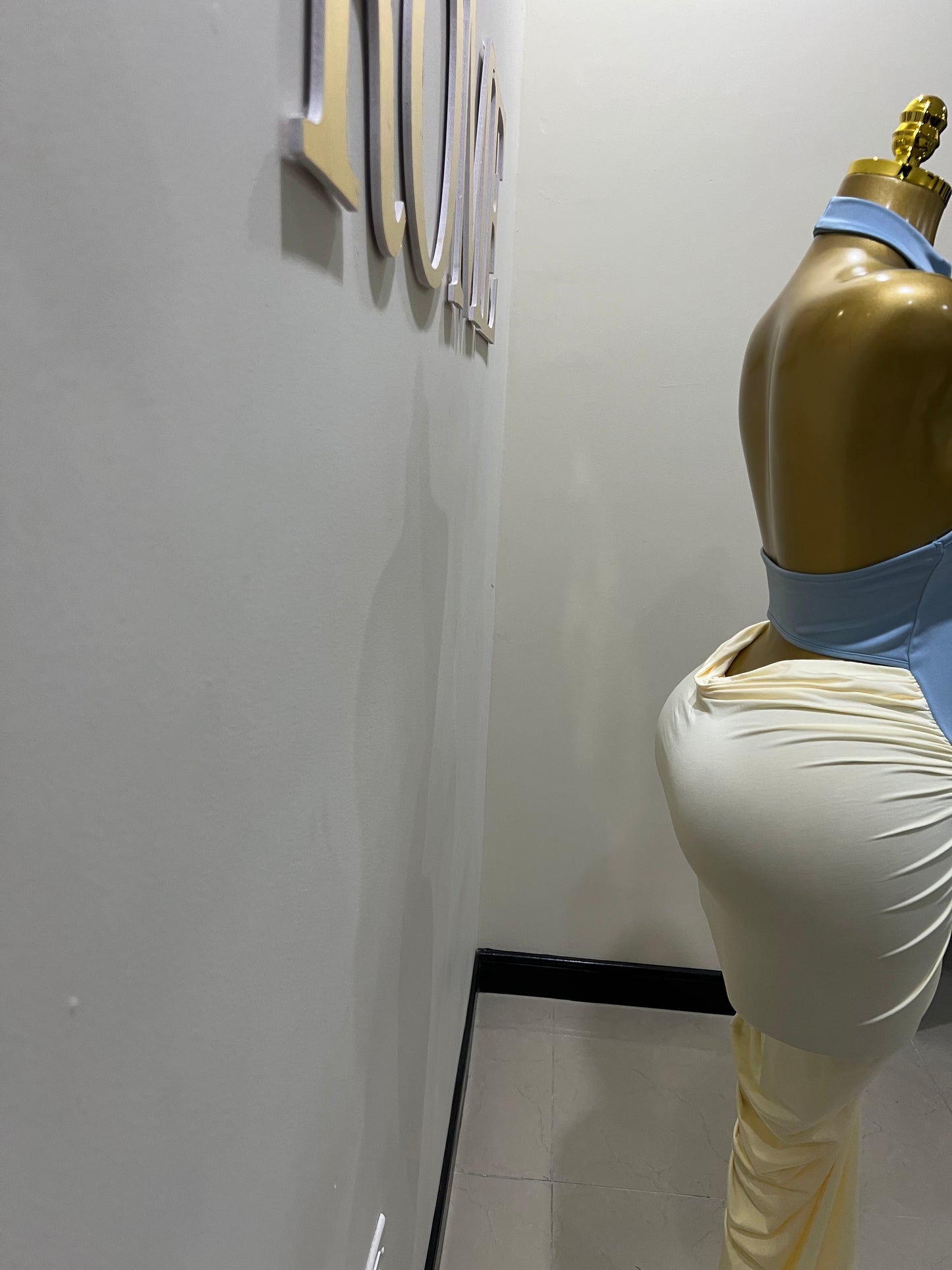 Tamia Hourglass Dress (Blue)