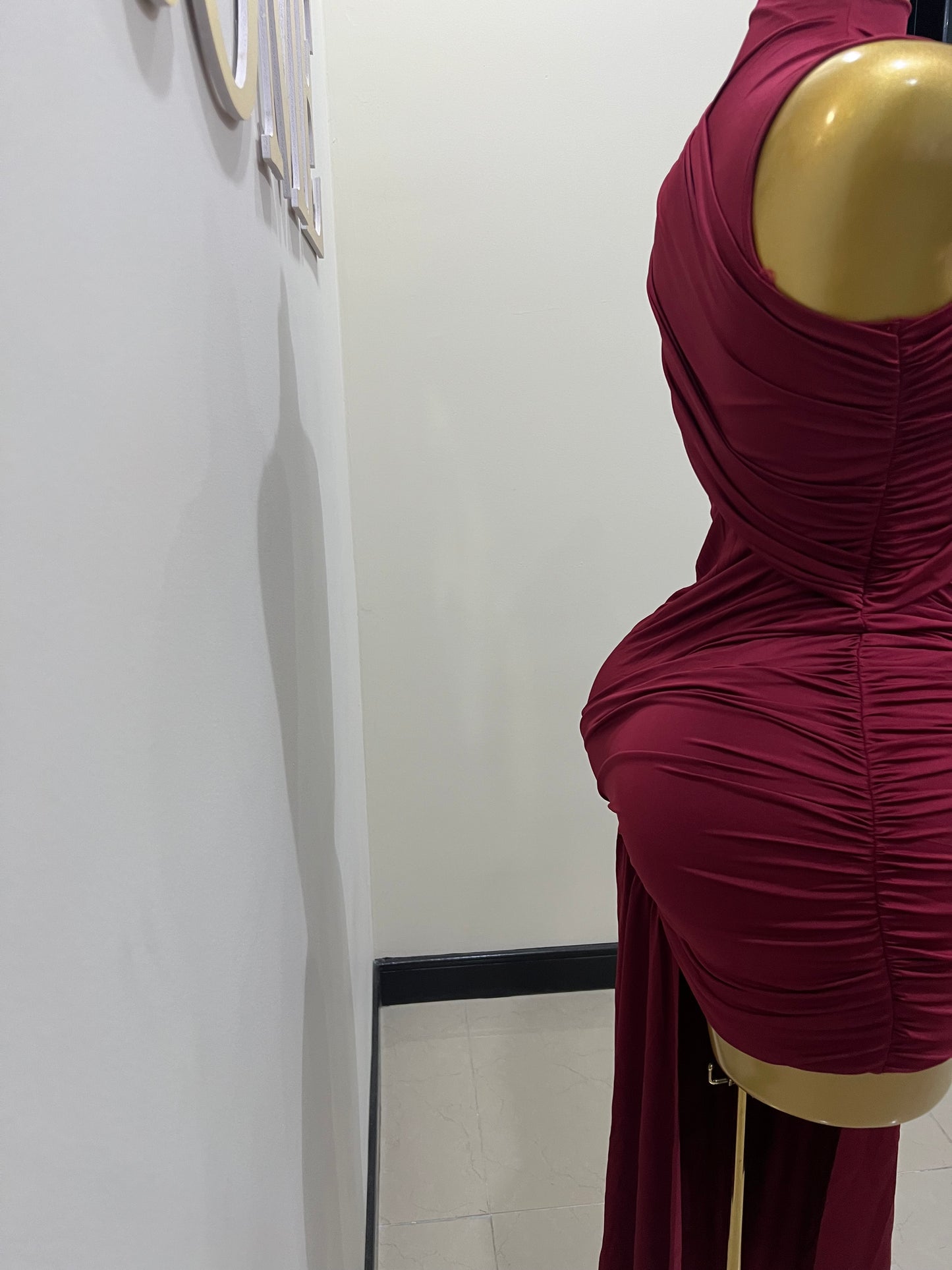 Samira Allegra Dress (Burgundy)
