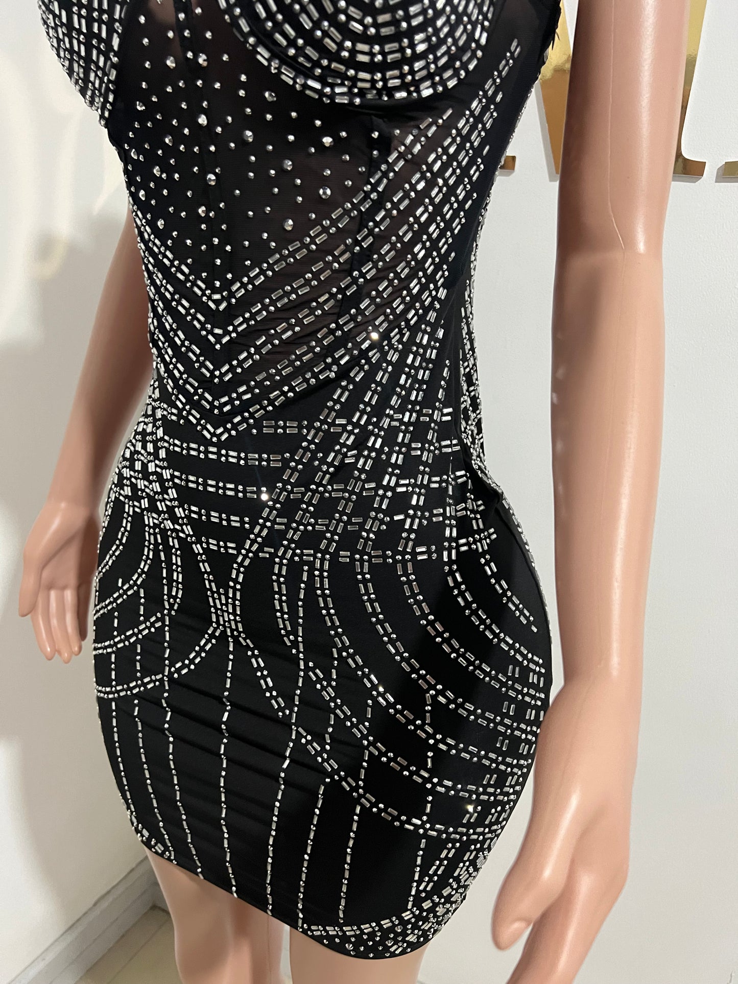 Carolina Crystal Dress (Black)