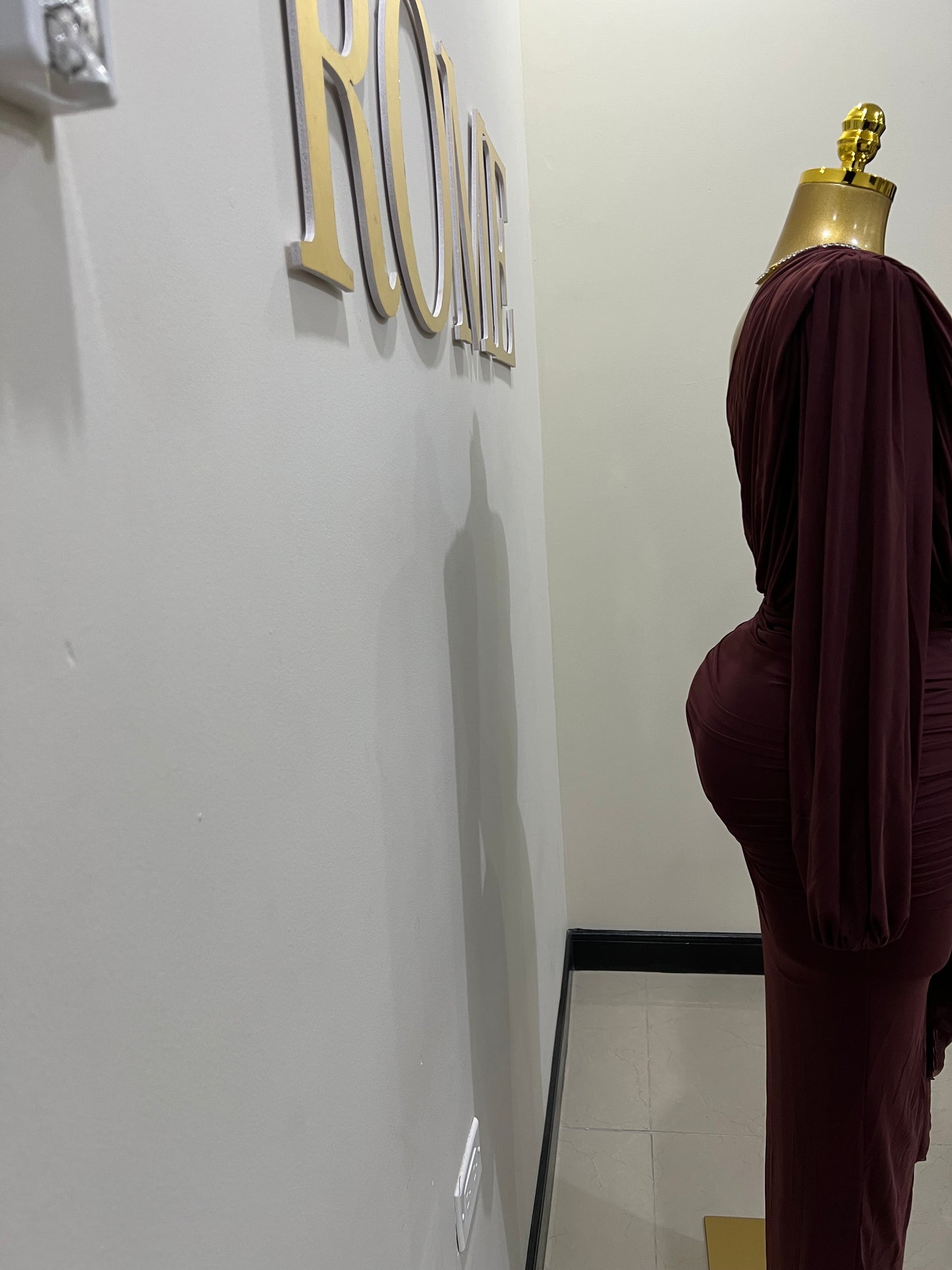 Michelle Seychelles Dress (Maroon)