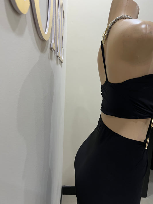 Snake Ming Dress (Black)