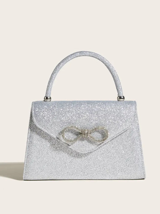 Bow Sprinkles Bag (Silver)