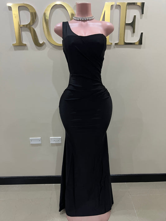 Kerry One Strap Dress (Black)