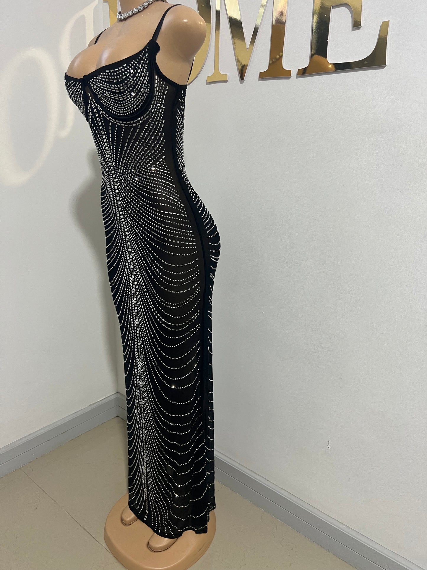Gianna Medusa Dress (Black)