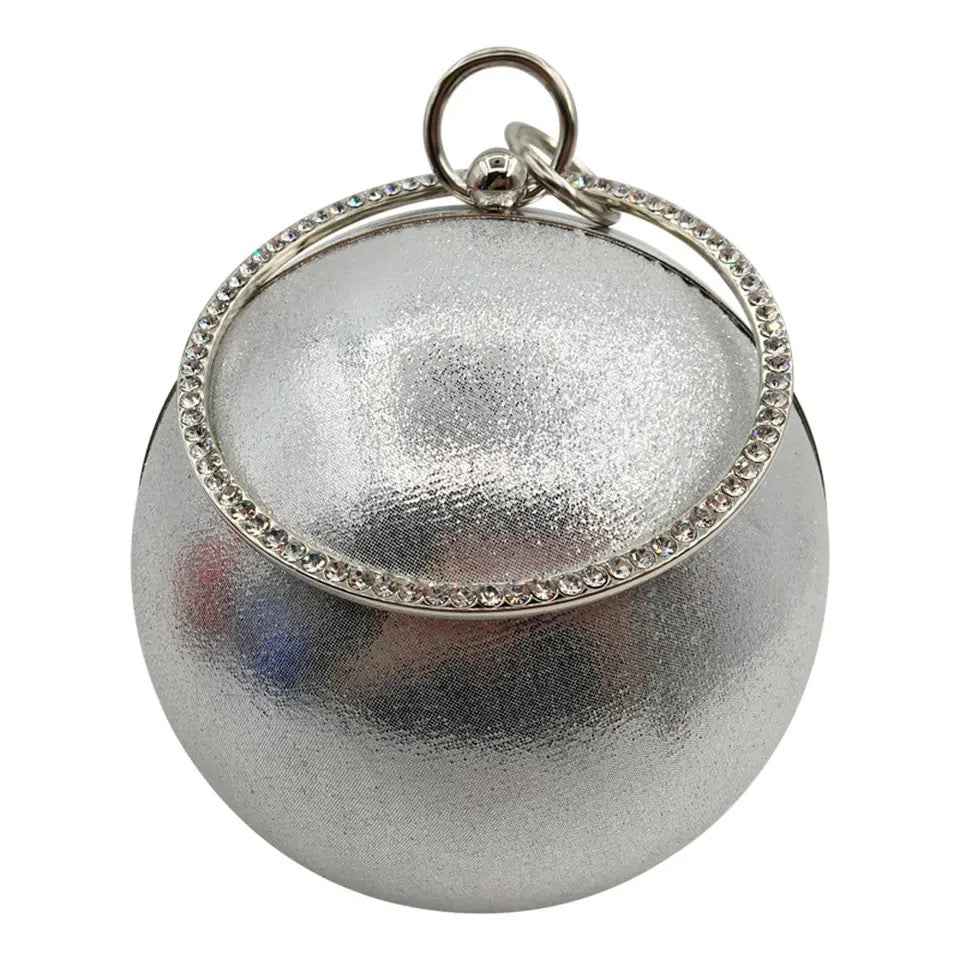 Amy Round Bag (Silver)