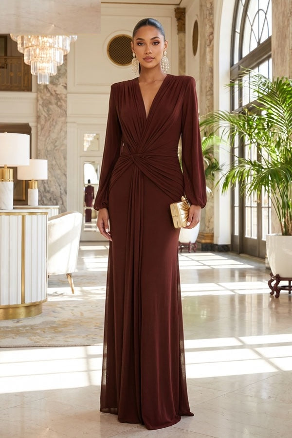 Michelle Victoria Dress (Brown)