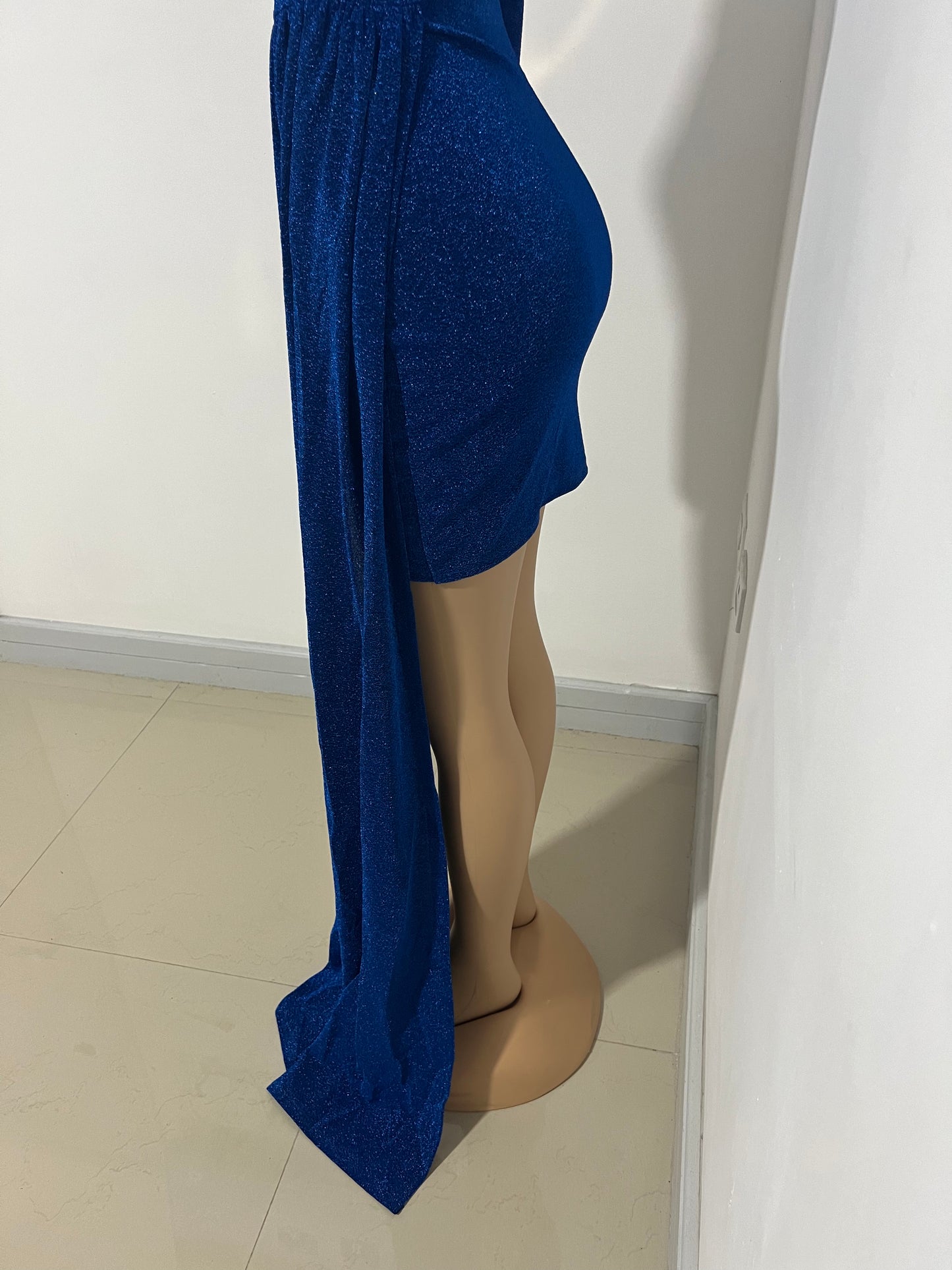 Allegra Elegant Dress (Blue)