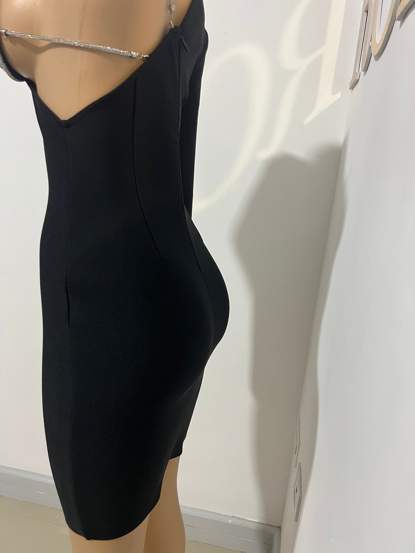 Milan Glam Bandage Dress (Black)