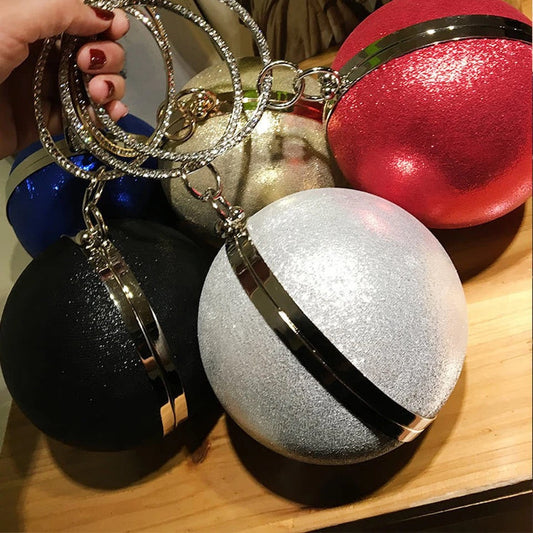 Amy Round Bag (Silver)