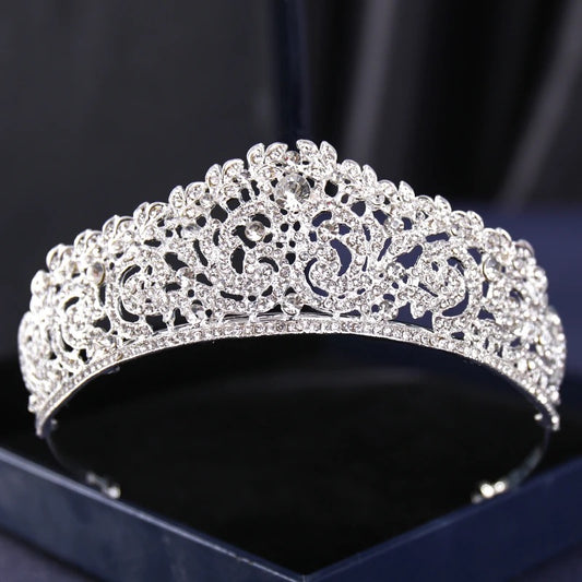 Glam Crystal Tiara (Silver)