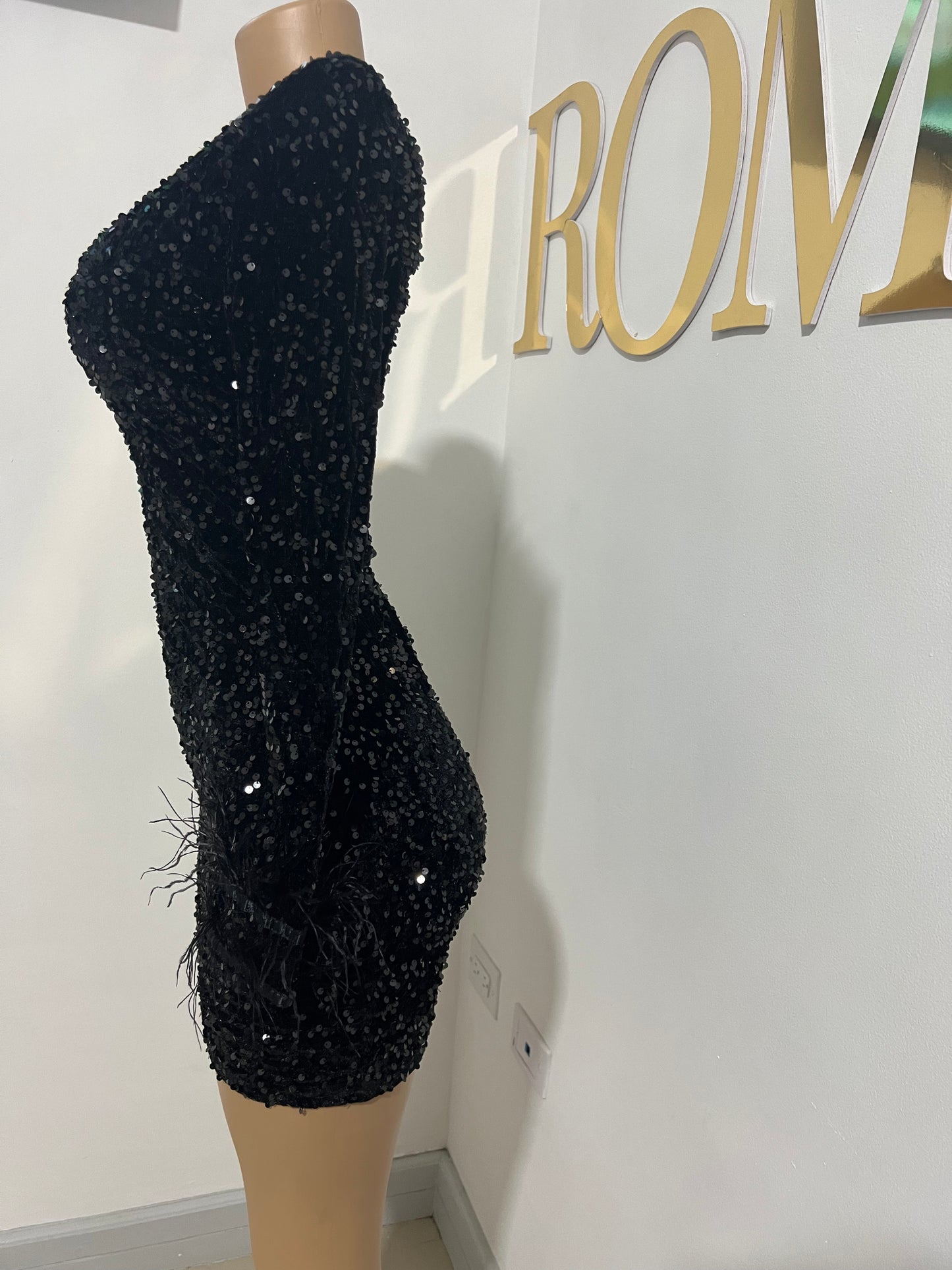 Holly Mini Dress (Black)